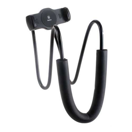 Держатель Baseus New Neck-Mounted Lazy Bracket Most of mobile devices 4-10 inch Black в Ростелеком