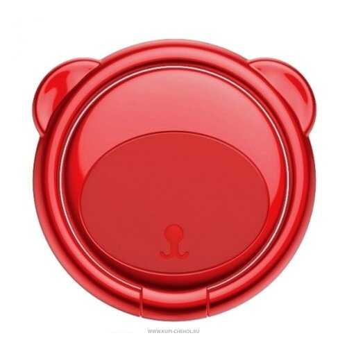 Кольцо-держатель для смартфона Baseus Bear Red в Ростелеком