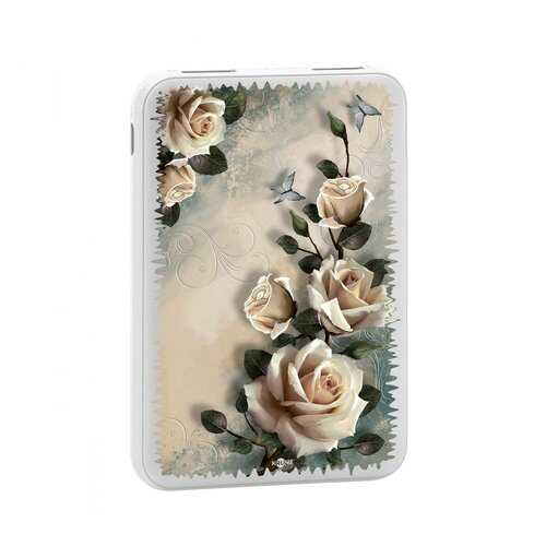 Внешний аккумулятор КRUЧЕ Power Bank 5000 mAh Print White roses в Ростелеком