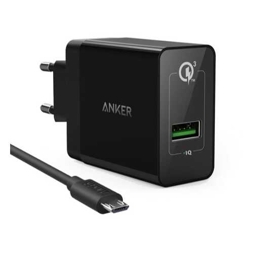 Сетевое зарядное устройство Anker PowerPort 1 USB 2A Black в Ростелеком