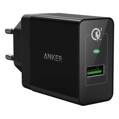 Сетевое зарядное устройство Anker PowerPort+ QC3.0 1 USB 3A Black в Ростелеком