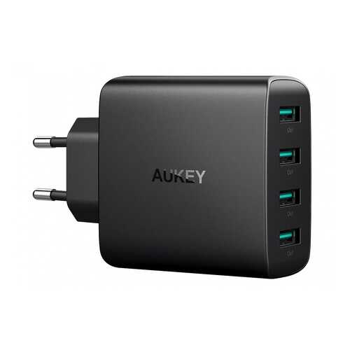 Сетевое зарядное устройство Aukey Wall Charger 4 USB 8A Black в Ростелеком