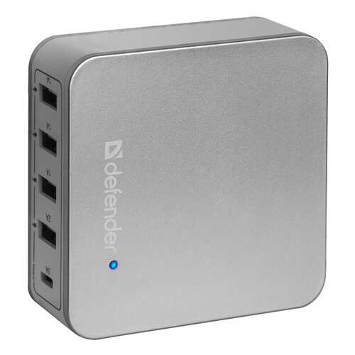 Сетевое зарядное устройство Defender UPA-50 4 USB/USB Type-C 8A Silver в Ростелеком