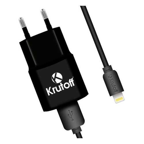 Сетевое зарядное устройство Krutoff CH-01L 1xUSB, 1A + кабель Lightning (black) в Ростелеком