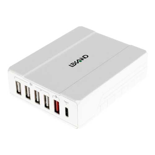 Сетевое зарядное устройство LEXAND LP-6Q 5 USB/USB Type-C 3A White в Ростелеком