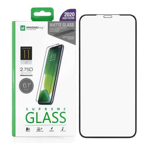 Защитное стекло AMAZINGthing Full Glue Anti-Glare Black 0.33mm для Apple iPhone XR в Ростелеком