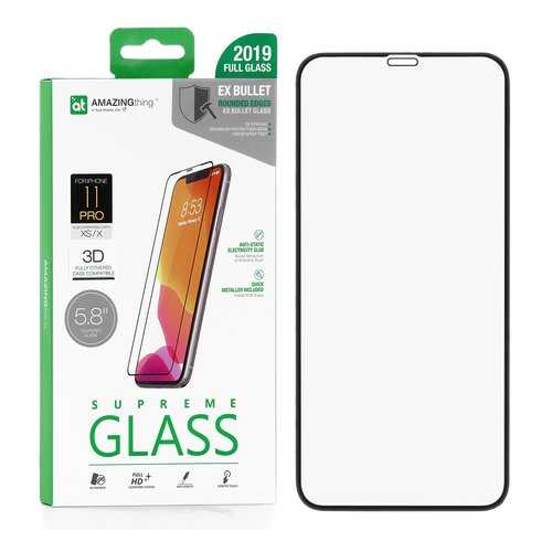 Защитное стекло AMAZINGthing SupremeGlass Extra Hard 3D Black 0.3mm для Apple iPhone X в Ростелеком