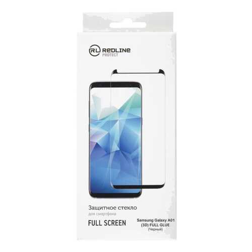 Защитное стекло для смартфона Red Line для Samsung Galaxy A01, FScreen(3D) TG FG Black в Ростелеком