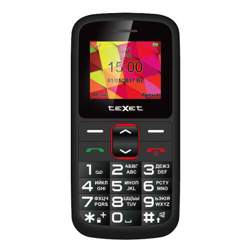 Мобильный телефон teXet TM-B217 Black/Red в Ростелеком