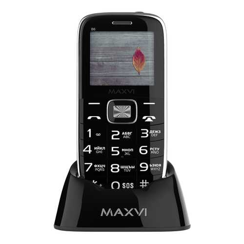 Мобильные телефон Maxvi B6 Black в Ростелеком