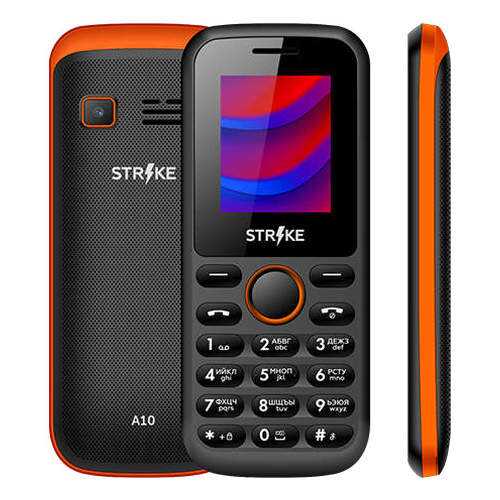 Мобильный телефон STRIKE A10 Black/Orange в Ростелеком