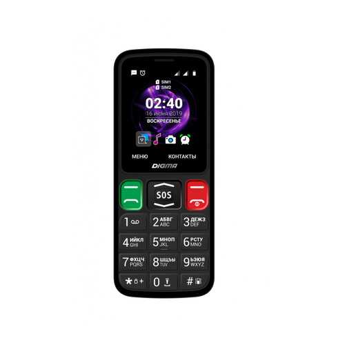 Мобильный телефон Digma Linx S240 (LT2060PM) Black в Ростелеком