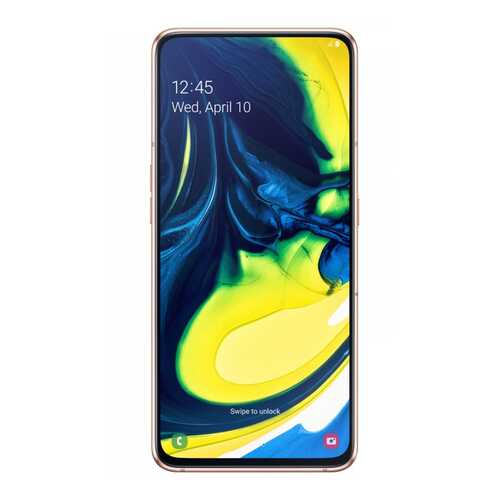 Смартфон Samsung Galaxy A80 (2019) 128Gb Gold (SM-A805F) в Ростелеком